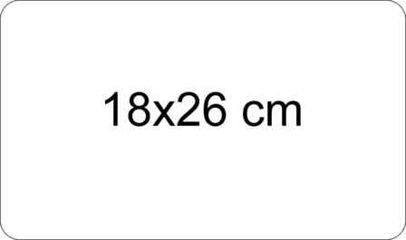 Aluminium bordje zilver
