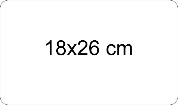 Aluminium bordje zilver